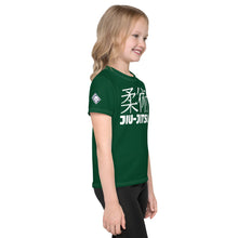 Sun-Safe Play: Girl's Short Sleeve Classic Jiu-Jitsu Rash Guard - Sherwood Forest Exclusive Girls Jiu-Jitsu Kids Rash Guard Short Sleeve