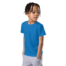 Sun-Safe Style: Boys' Short Sleeve Solid Color Rash Guard - Azul Boys Exclusive Kids Rash Guard Running Short Sleeve Solid Color Swimwear