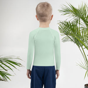 Sun-Soaked Adventures: Solid Color Rash Guards for Boys - Surf Crest