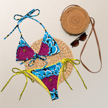 Sunny Style: Women's Dahlia Print 002 String Bikini Beach Bikini Exclusive Swimwear Womens