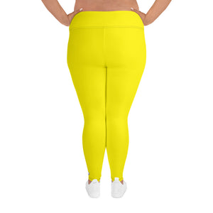 Sweat in Style: Plus Size Solid Yoga Pants for Women - Golden Sun Exclusive Leggings Plus Size Solid Color Tights Womens