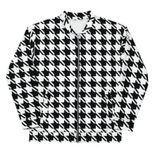 Timeless Elegance: Men's Classic Houndstooth Bomber 002 Bomber Exclusive Houndstooth Jackets Mens