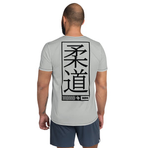 Men's Short Sleeve Judo Rash Guard - Sleek and Flexible Design - Smoke