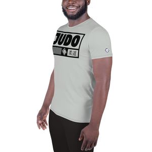 Men's Short Sleeve Judo Rash Guard - Sleek and Flexible Design - Smoke