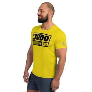 Training Rash Guard for Judo - Men's Short Sleeve Classic Style - Golden Sun