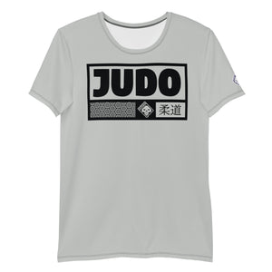 Men's Short Sleeve Judo Rash Guard - Sleek and Flexible Design - Smoke