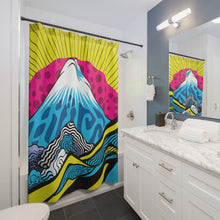 Transform Your Bathroom with Mt Fuji Pop Art Shower Curtain - Vibrant and Stylish 001 - Soldier Complex