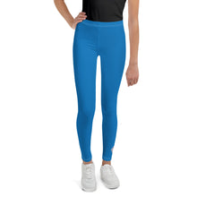 Ultra-Soft Youth Girls Solid Color Yoga & Workout Leggings - Azul