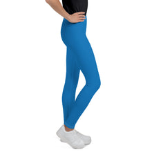 Ultra-Soft Youth Girls Solid Color Yoga & Workout Leggings - Azul