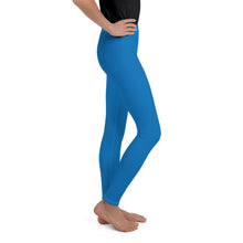 Ultra-Soft Youth Girls Solid Color Yoga & Workout Leggings - Azul