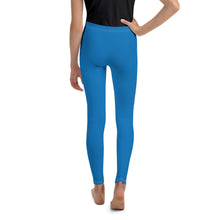 Ultra-Soft Youth Girls Solid Color Yoga & Workout Leggings - Azul