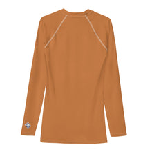 Understated Style: Solid Color Rash Guard for Men - Raw Sienna