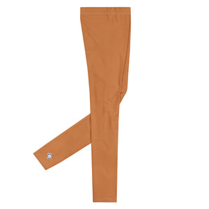 Urban Chic: Solid Color Workout Leggings for Him - Raw Sienna Exclusive Leggings Mens Pants Solid Color trousers