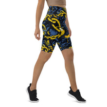 Urban Chic: Women's Mile After Mile Golden Chains 002 Biker Shorts Exclusive Leggings Running Shorts Tights Womens