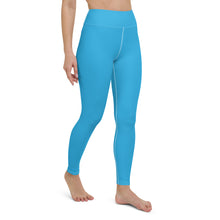 Urban Chic: Women's Solid Color Yoga Pants Leggings - Cyan