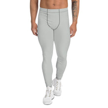 Active Chic: Men's Solid Color Workout Leggings - Smoke