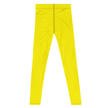 Urban Ease: Men's Solid Color Yoga Pants Leggings - Golden Sun
