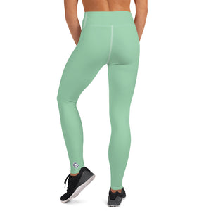 Urban Fitness: Solid Color Workout Leggings for Women - Vista Blue