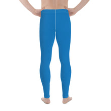 Versatile Style: Men's Solid Color Workout Leggings - Azul