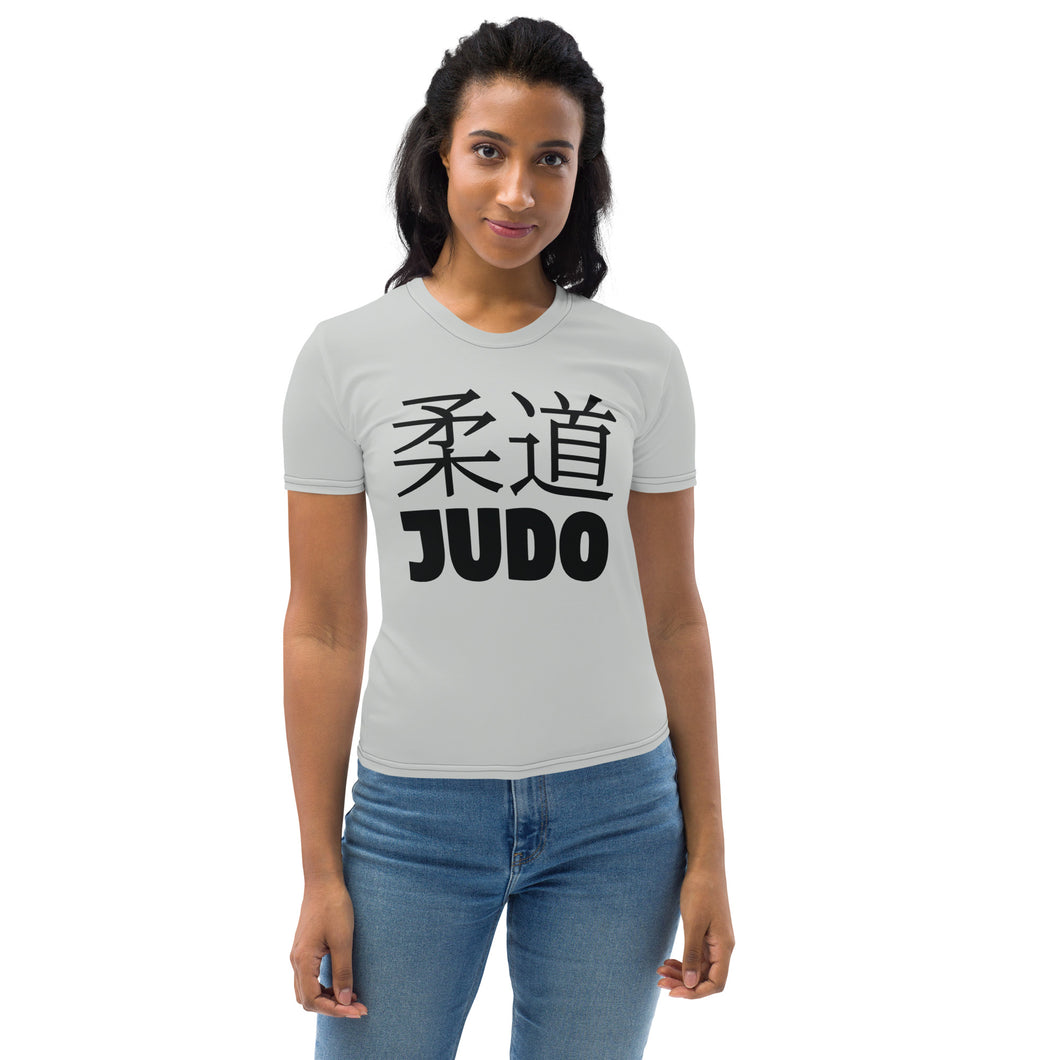 Versatile Women's Judo Rash Guard - Classic Short Sleeve for BJJ - Smoke