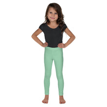 Vivid Vibes: Girls' Solid Color Workout Leggings - Vista Blue Exclusive Girls Kids Leggings Solid Color