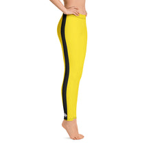 Martial Arts Elegance: Women's Bruce Lee Game of Death and Kill Bill Inspired Long Sleeve Rash Guard and Yoga Pants Set