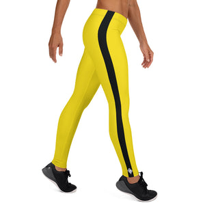 Martial Arts Elegance: Women's Bruce Lee Game of Death and Kill Bill Inspired Long Sleeve Rash Guard and Yoga Pants Set