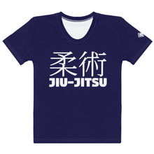 Women's Classic BJJ Rash Guard with Short Sleeves for Jiu-Jitsu Training - Midnight Blue