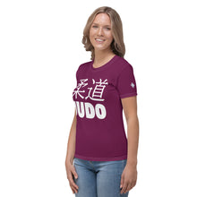 Women's Classic Judo and BJJ Rash Guard - Short Sleeve Edition - Tyrian Purple