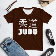 Women's Classic Judo Short Sleeve BJJ Rash Guard - Chocolate