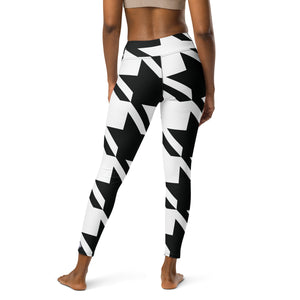 Womens High Waist Houndstooth Yoga Pants Leggings 001 Exclusive Houndstooth Leggings Tights Womens