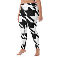 Womens High Waist Houndstooth Yoga Pants Leggings 001 Exclusive Houndstooth Leggings Tights Womens