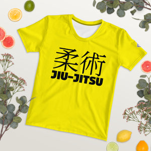 Women's Jiu-Jitsu Rash Guard - Classic Short Sleeve Design for BJJ - Golden Sun