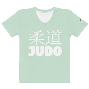 Women's Judo Rash Guard - Classic Short Sleeve BJJ Essential - Surf Crest