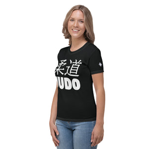 Women's Judo Rash Guard - Short Sleeve Classic Fit for BJJ Athletes - Noir