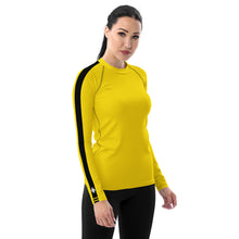 Women's Bruce Lee Game of Death and Kill Bill Inspired Long Sleeve Rash Guard: Perfect for BJJ, MMA, and Other Training Activities