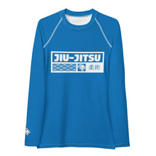 Womens Long Sleeve BJJ Rash Guard - Jiu-Jitsu 004 - Azul BJJ Exclusive Jiu-Jitsu Long Sleeve Rash Guard Womens