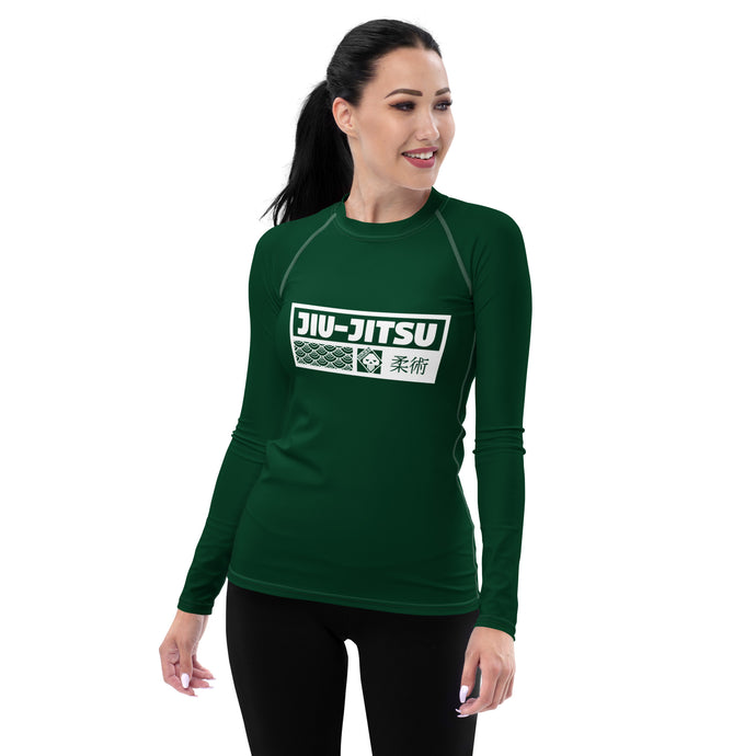 Womens Long Sleeve BJJ Rash Guard - Jiu-Jitsu 008