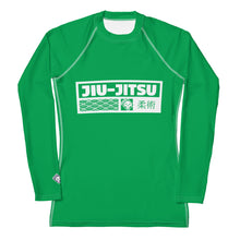 Womens Long Sleeve BJJ Rash Guard - Jiu-Jitsu 009 - Jade BJJ Exclusive Jiu-Jitsu Long Sleeve Rash Guard Womens