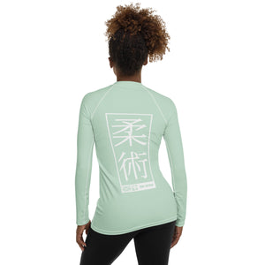 Womens Long Sleeve BJJ Rash Guard - Jiu-Jitsu 011 - Surf Crest BJJ Exclusive Jiu-Jitsu Long Sleeve Rash Guard Womens