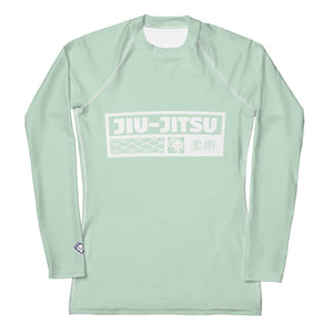 Womens Long Sleeve BJJ Rash Guard - Jiu-Jitsu 011 - Surf Crest BJJ Exclusive Jiu-Jitsu Long Sleeve Rash Guard Womens