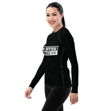 Womens Long Sleeve BJJ Rash Guard - Jiu-Jitsu 015 - Noir BJJ Exclusive Jiu-Jitsu Long Sleeve Rash Guard Womens