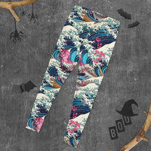 Women's Long Sleeve BJJ Rash Guard and Leggings  —  The Great Wave Off Kanagawa Jiu-Jitsu Set