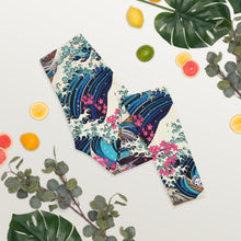 Women's Long Sleeve BJJ Rash Guard and Leggings  —  The Great Wave Off Kanagawa Jiu-Jitsu Set