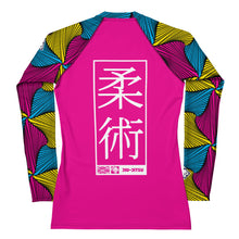 Women's Long Sleeve No Gi BJJ Rash Guard - Ankara Wax Print Rash Guard 003 Exclusive Jiu-Jitsu Jiujitsu Long Sleeve Rash Guards Rashguard Womens