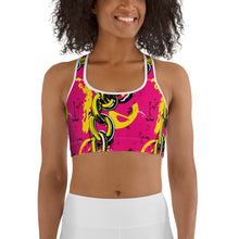 Women's Mile After Mile - Golden Chains 001 Racer Back Sports Bra Exclusive Running Sports Bra Womens