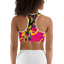 Women's Mile After Mile - Golden Chains 001 Racer Back Sports Bra Exclusive Running Sports Bra Womens