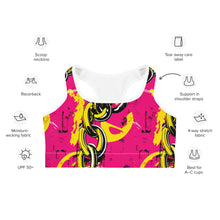 Women's Mile After Mile - Golden Chains 001 Racer Back Sports Bra Exclusive Running Sports Bra Womens