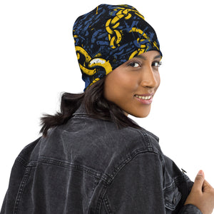 Women's Mile After Mile - Golden Chains 002 Beanie Beanie Exclusive Hats Running Womens