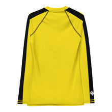 Kill Bill Vibes: Plus Size Women's Long Sleeve Rash Guard and Yoga Pants Ensemble